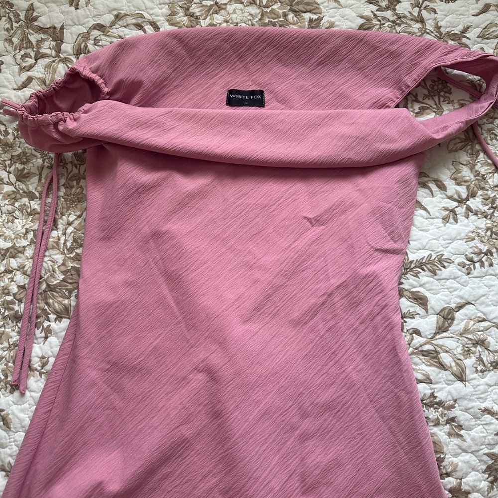White Fox Boutique Pink Asymmetrical Dress